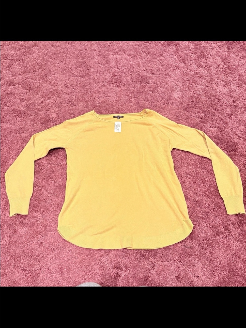 Staccato Yellow Long-Sleeve Scoop-Neck Top